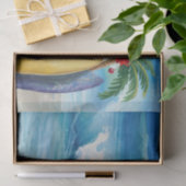 Papier Mousseline Noël SANTA CLAUS en juillet (Cadeau)