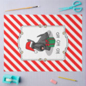 Papier Mousseline Noël Santa Hat Scottish Terrier (noir) mignonne (Artisanat)