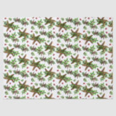 Papier Mousseline Noël Sarfish Holly dans Berries (Recto)