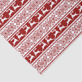 Papier Mousseline Noël scandinave renne (Détail)