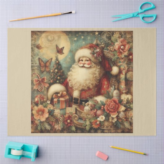 Papier Mousseline Noël - Série 20 (Artisanat)