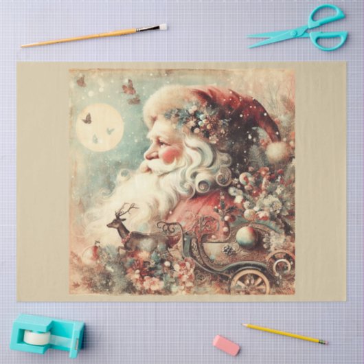 Papier Mousseline Noël - Série 7 (Artisanat)