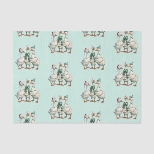 Papier Mousseline Noël Silly Goose Holiday Jolly (Recto)