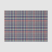 Papier Mousseline Noël Simple mignon Marine bleu Plaid Motif (Recto)