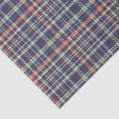 Papier Mousseline Noël Simple mignon Marine bleu Plaid Motif (Détail)