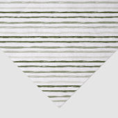 Papier Mousseline Noël simple moderne en bande verte (Détail)