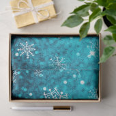 Papier Mousseline Noël Snowflakes hiver neige avec Parties scintilla (Cadeau)