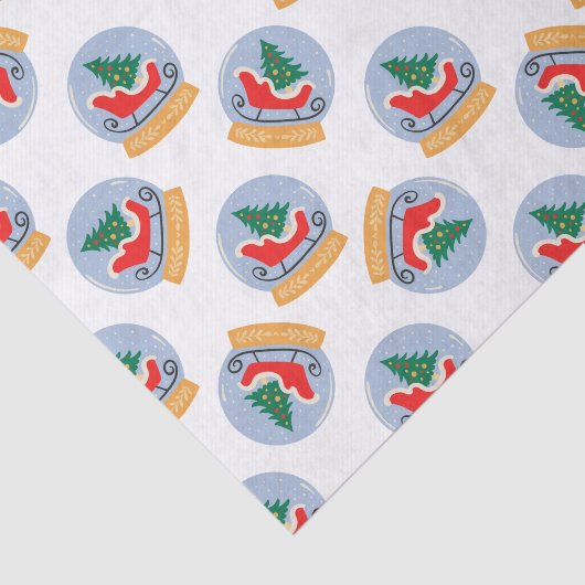 Papier Mousseline Noël Snowglobe (Détail)