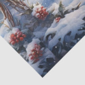 Papier Mousseline Noël Snowman Couple Decoupage (Détail)