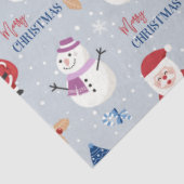 Papier Mousseline Noël Snowman Motifs Design 5 (Détail)