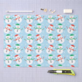 Papier Mousseline Noël Snowman Snowflake Motif (Artisanat)
