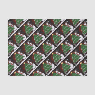 Papier Mousseline Noël Snowman Surprise Holidays