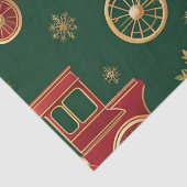 Papier Mousseline noël steampunk locomotive papier tissu (Détail)