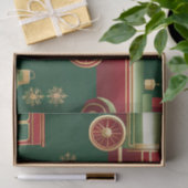 Papier Mousseline noël steampunk locomotive papier tissu (Cadeau)