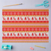 Papier Mousseline Noël Sweater Pine Trees Snowflakes Noël (Artisanat)