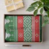 Papier Mousseline Noël Sweater Pine Trees Snowflakes Noël (Cadeau)