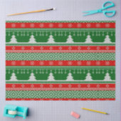 Papier Mousseline Noël Sweater Pine Trees Snowflakes Noël (Artisanat)