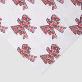 Papier Mousseline Noël Tartan Bow (Détail)