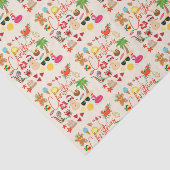 Papier Mousseline Noël tropical (Détail)
