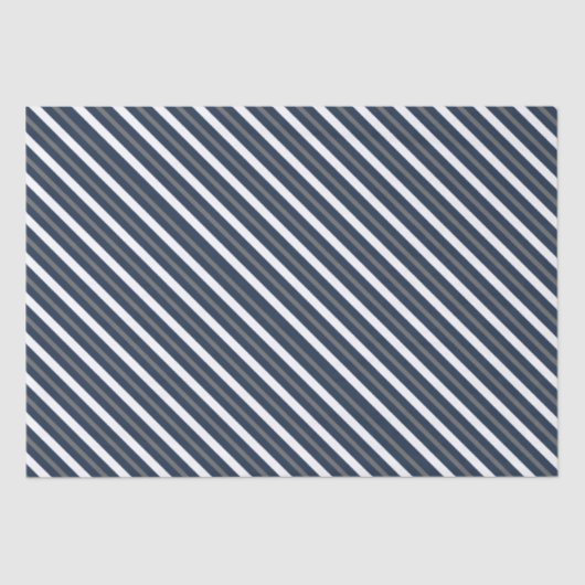 Papier Mousseline Noël Vacances Élégant Classique Marine Bleu (Recto)