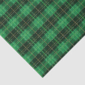 Papier Mousseline Noël Vacances vert et noir Plaid (Détail)