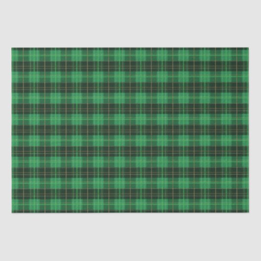 Papier Mousseline Noël Vacances vert et noir Plaid (Recto)