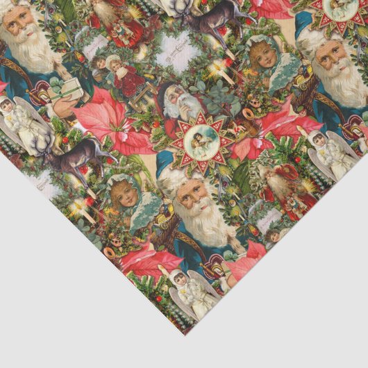 Papier Mousseline Noël victorien (Détail)