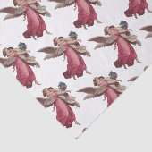 Papier Mousseline Noël vintage, Ange victorien Guardian (Détail)