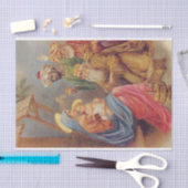 Papier Mousseline Noël Vintage Nativité Jésus Illustration (Artisanat)