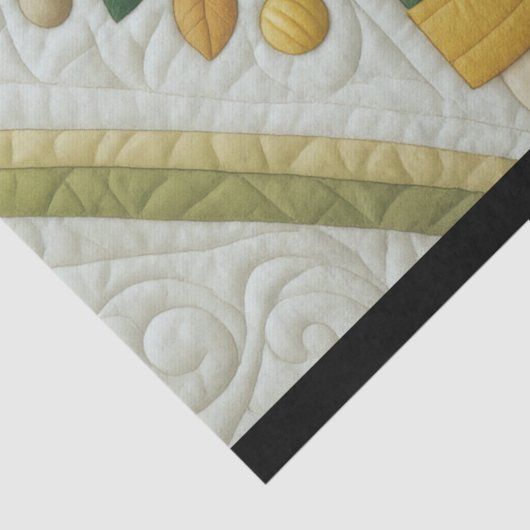 Papier Mousseline Noêle Noisette de Design Quilé (Détail)