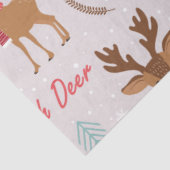 Papier Mousseline Noëls Cerfs série Design 2 (Détail)