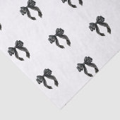 Papier Mousseline Nœud noir thème de mariage Mon Cherie (Détail)