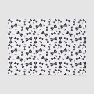 Papier Mousseline Noeuds papillon noirs