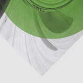 Papier Mousseline Noir Abstrait et blanc avec art fractal vert (Détail)