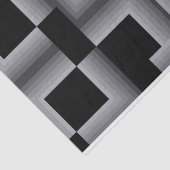 Papier Mousseline Noir, argent, cool, uniques, carrés tendance (Détail)