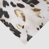 Papier Mousseline Noir Blanc Or Cuir Sud-Ouest Anniversaire (Détail)