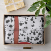 Papier Mousseline Noir Blanc Rouge Bow Dalmatie Spots Anniversaire (Cadeau)