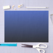 Papier Mousseline Noir bleu royal Ombre (Artisanat)
