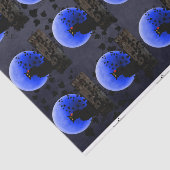 Papier Mousseline Noir conversation avec Rose rouge simple (Détail)