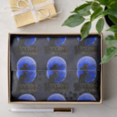 Papier Mousseline Noir conversation avec Rose rouge simple (Cadeau)