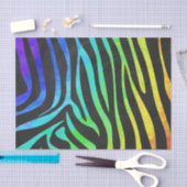 Papier Mousseline Noir de zèbre et copie d'arc-en-ciel (Artisanat)