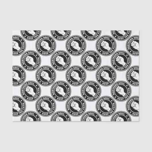 Papier Mousseline noir du nord de logo d'âme (Recto)