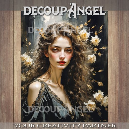 Papier Mousseline Noir Elegance - Découpage -