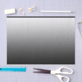 Papier Mousseline Noir élégant de gradient au blanc (Artisanat)