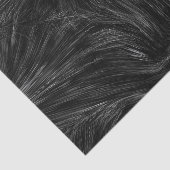 Papier Mousseline Noir et blanc Abstrait (Détail)