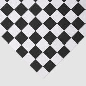 Papier Mousseline Noir et blanc coché (Détail)