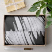 Papier Mousseline Noir et blanc moderne (Cadeau)