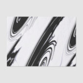 Papier Mousseline Noir et blanc moderne (Recto)