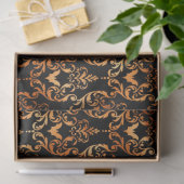 Papier Mousseline Noir et cuivre Halloween Series Design 8 (Cadeau)