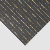 Papier Mousseline Noir et Gold Circus Series Design 17 (Détail)